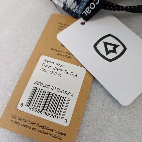 Coal The Provo UPF Tech 5-Panel Cap Black Tie Dye BRAND NEW! - Picture 2 of 5